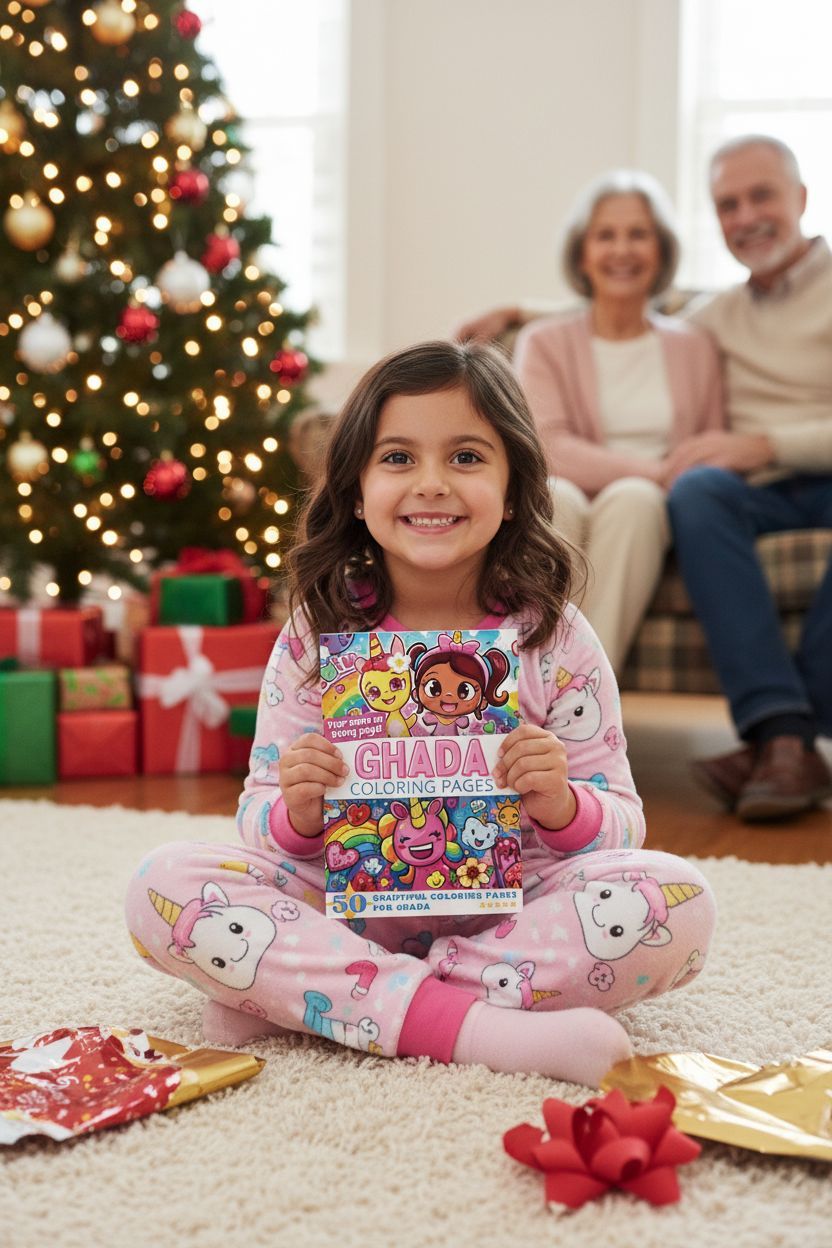 Ghada Christmas coloring pages gift