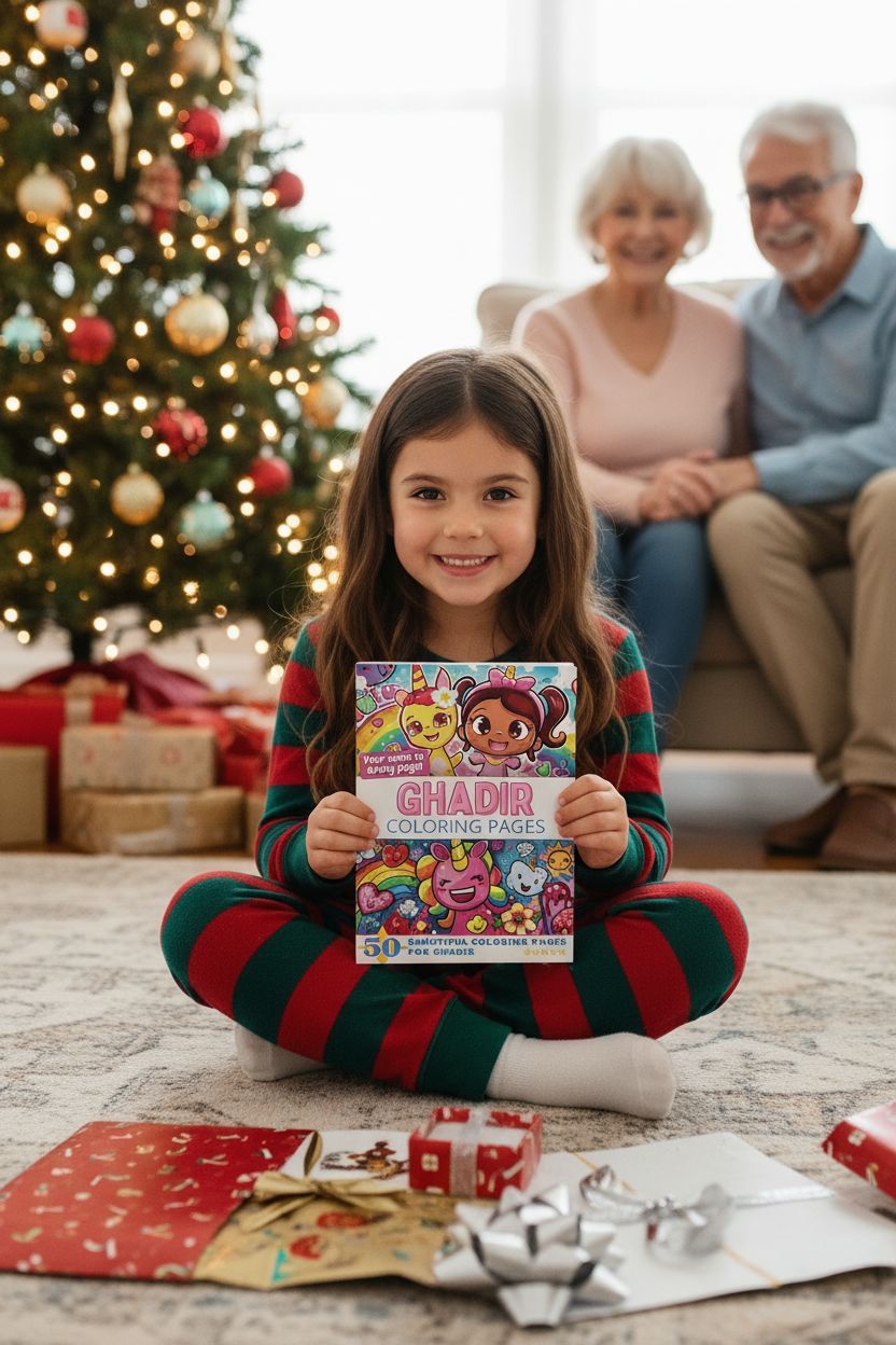 Ghadir Christmas coloring pages gift