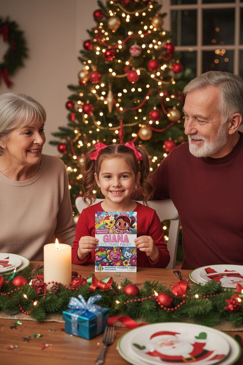 Giana Christmas coloring pages gift