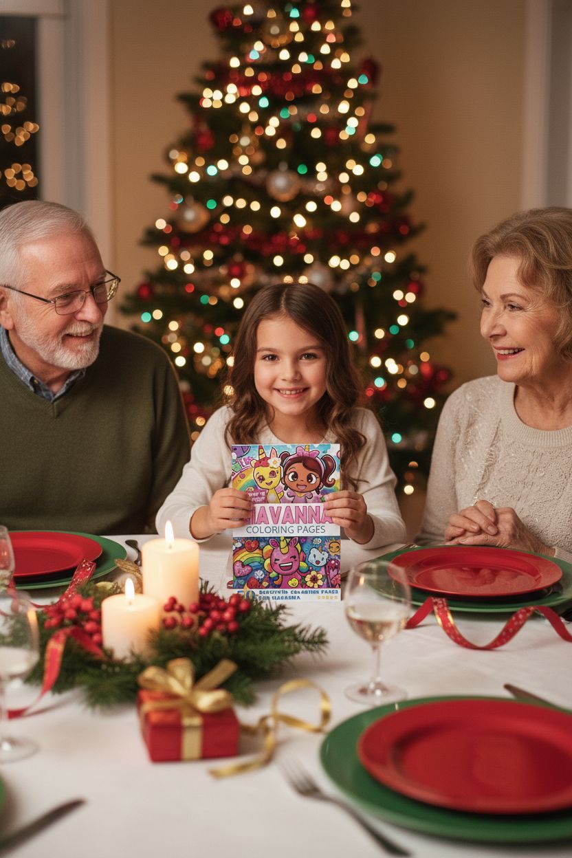 Giavanna Christmas coloring pages gift