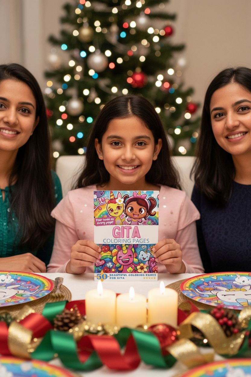 Gita Christmas coloring pages gift