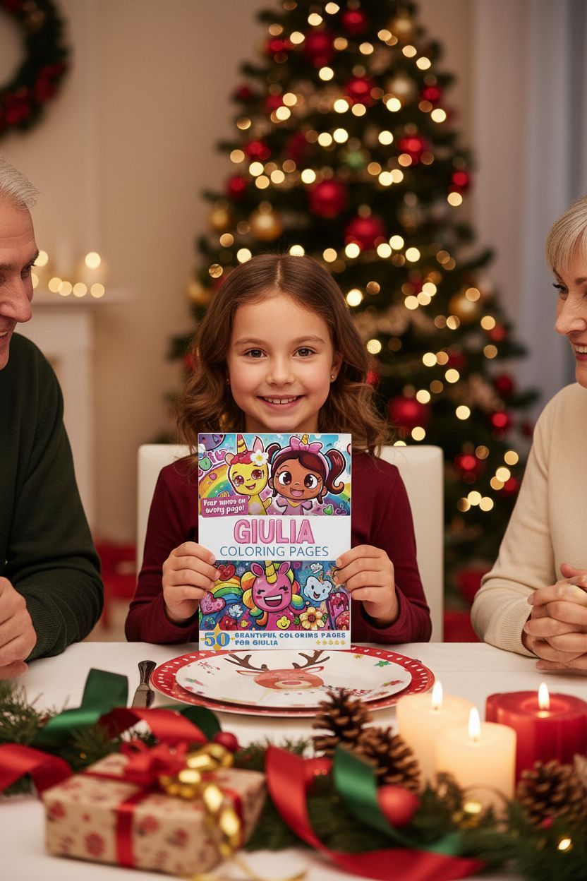 Giulia Christmas coloring pages gift