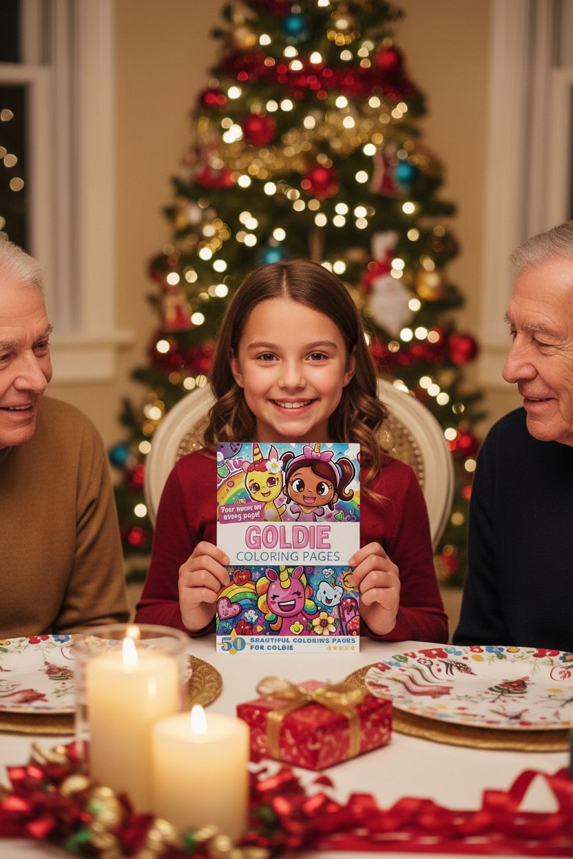 Goldie Christmas coloring pages gift