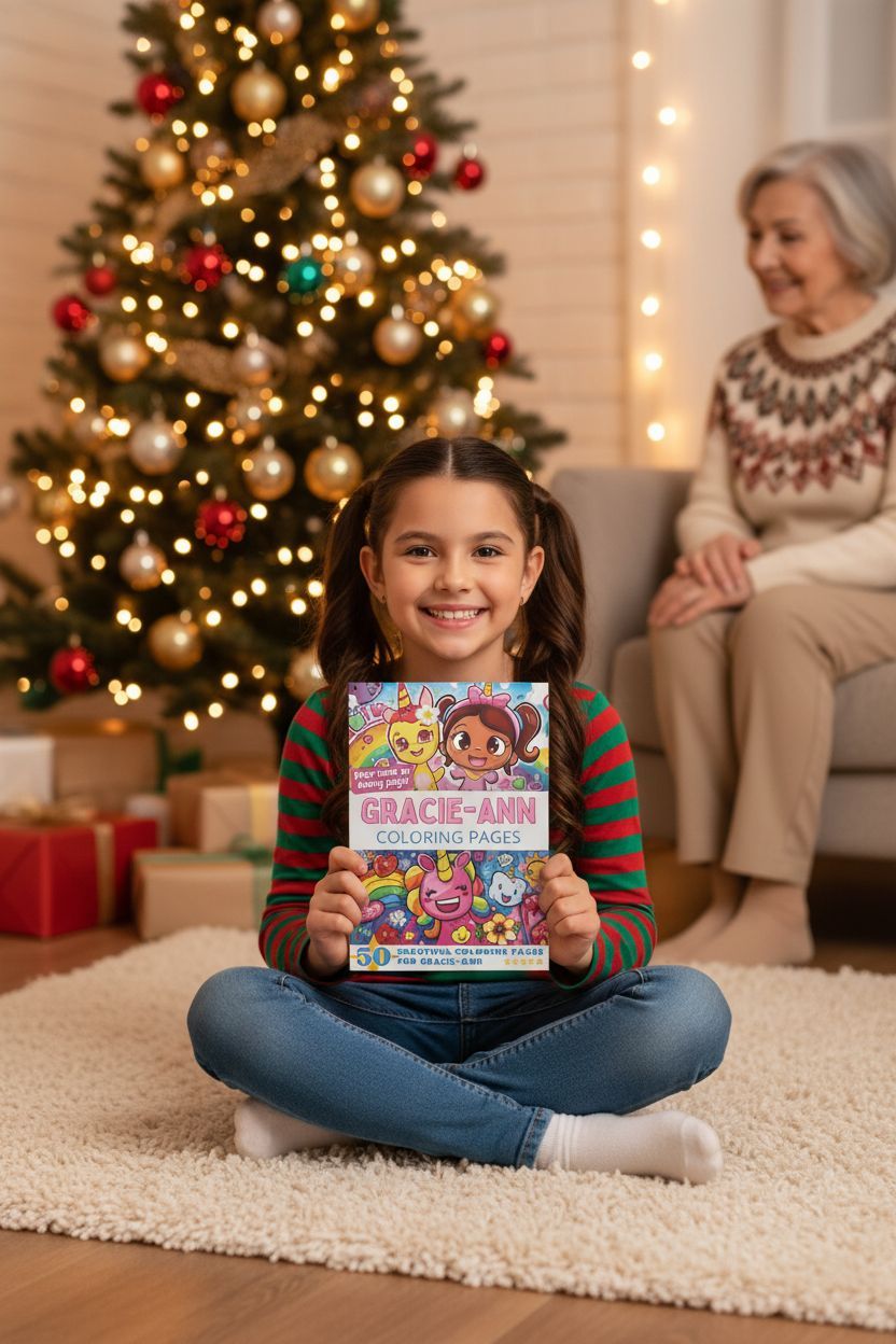 Gracie-Ann Christmas coloring pages gift