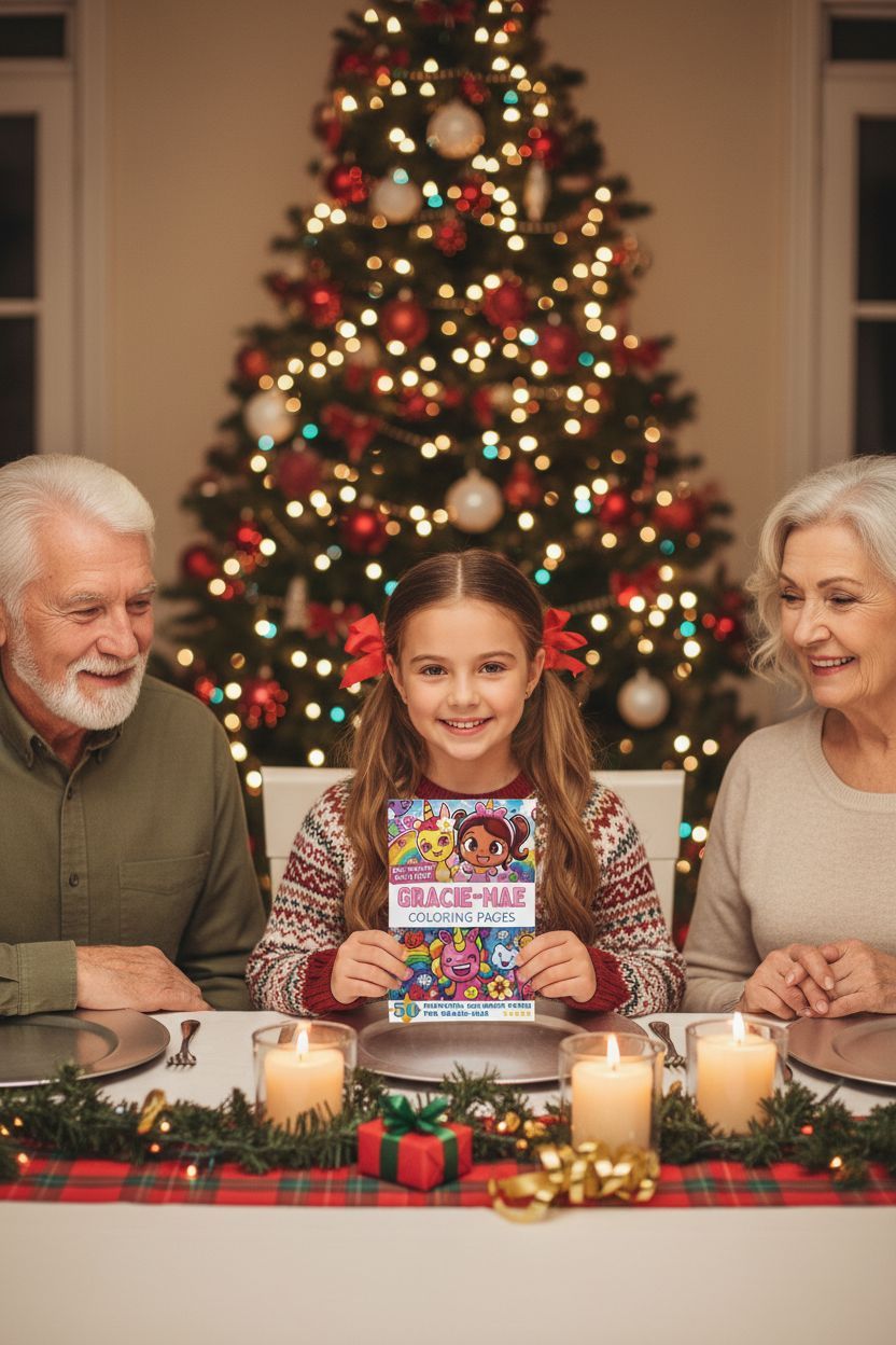Gracie-Mae Christmas coloring pages gift
