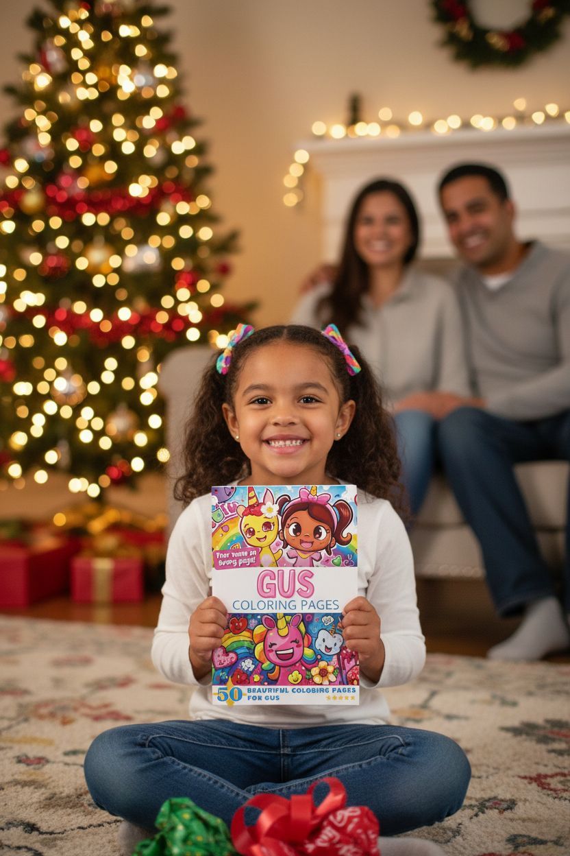 Gus Christmas coloring pages gift