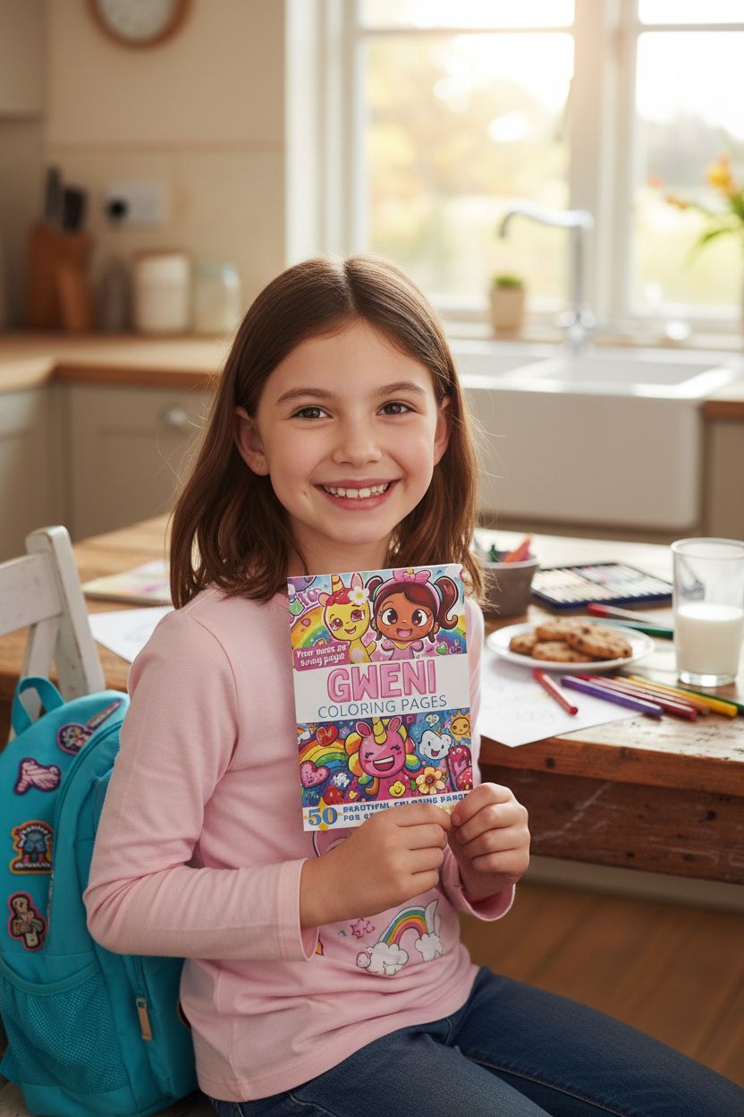 Gweni personal coloring pages