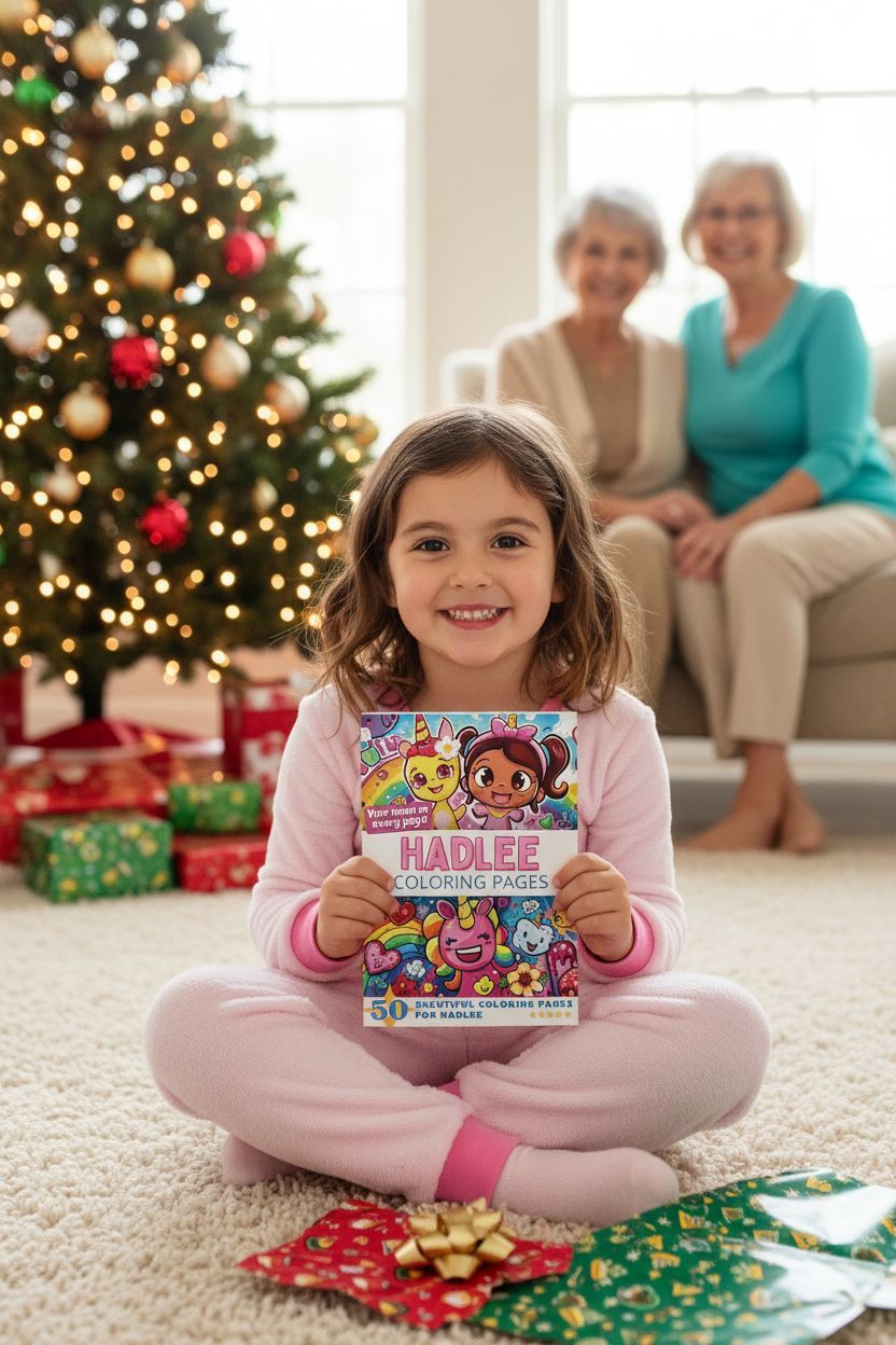 Hadlee Christmas coloring pages gift