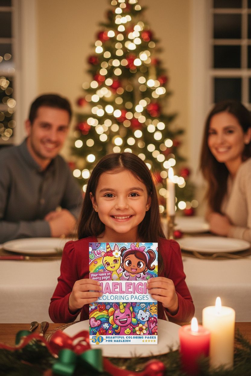 Haeleigh Christmas coloring pages gift