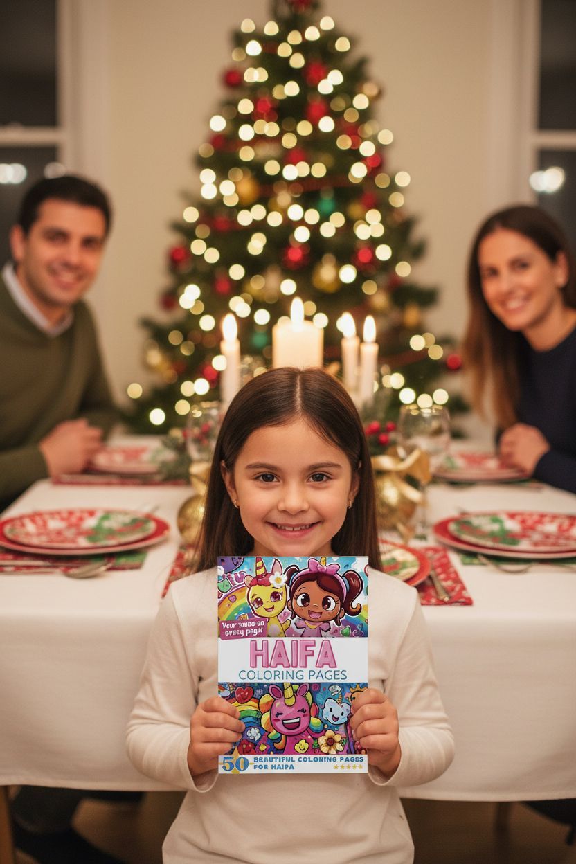 Haifa Christmas coloring pages gift