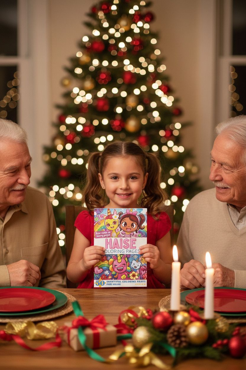 Haise Christmas coloring pages gift