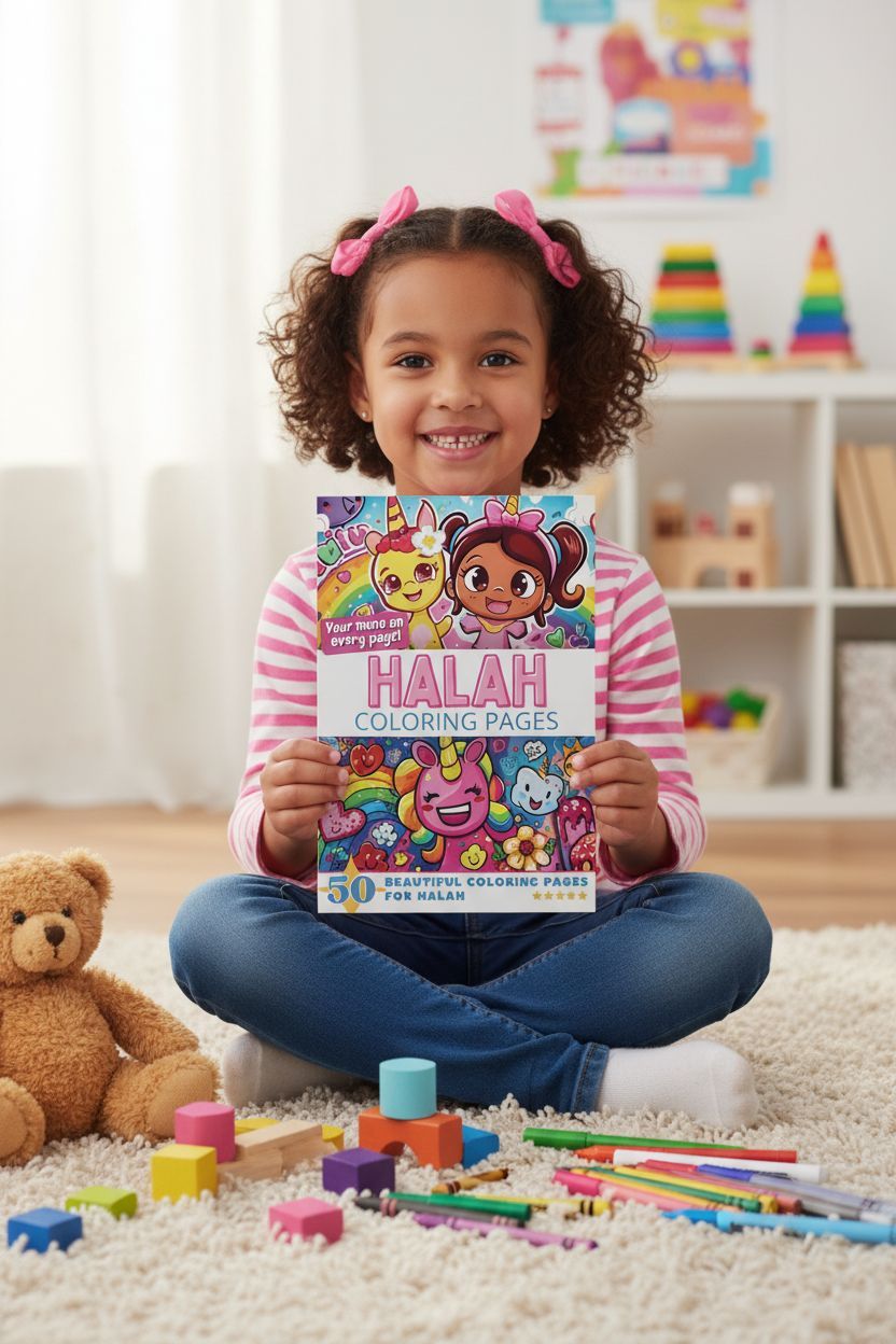 Halah personal coloring pages