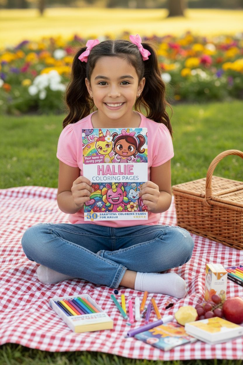 Hallie personal coloring pages