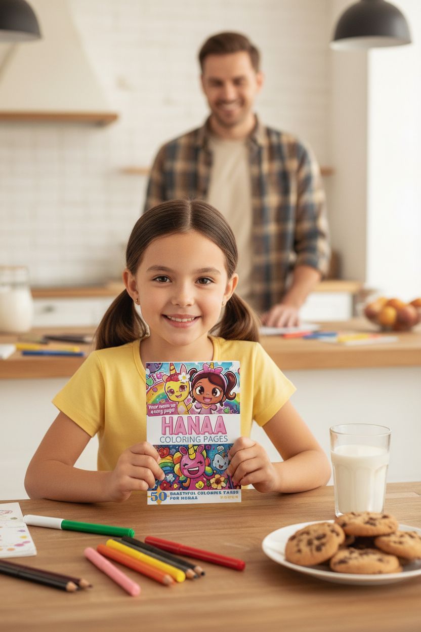 Hanaa personal coloring pages