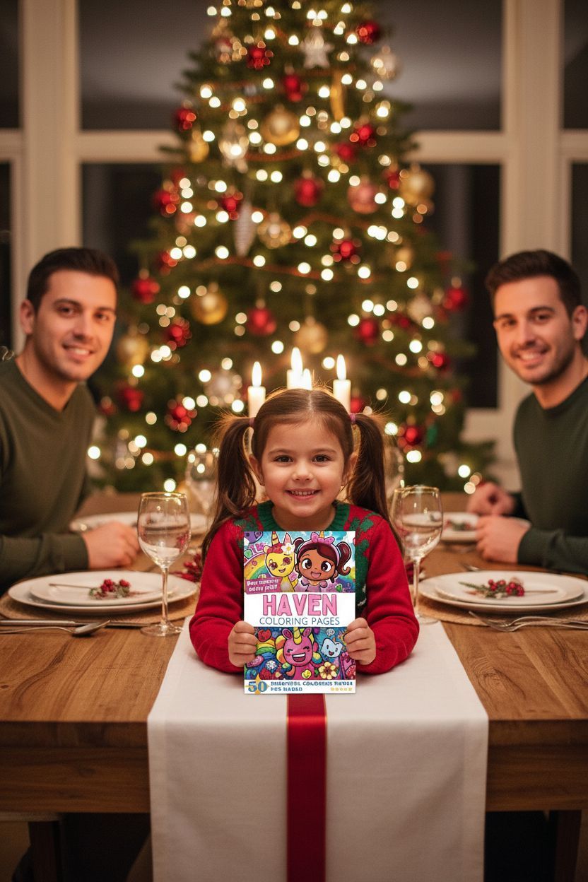 Haven Christmas coloring pages gift