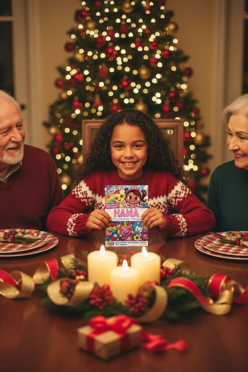 Hawa Christmas coloring pages gift