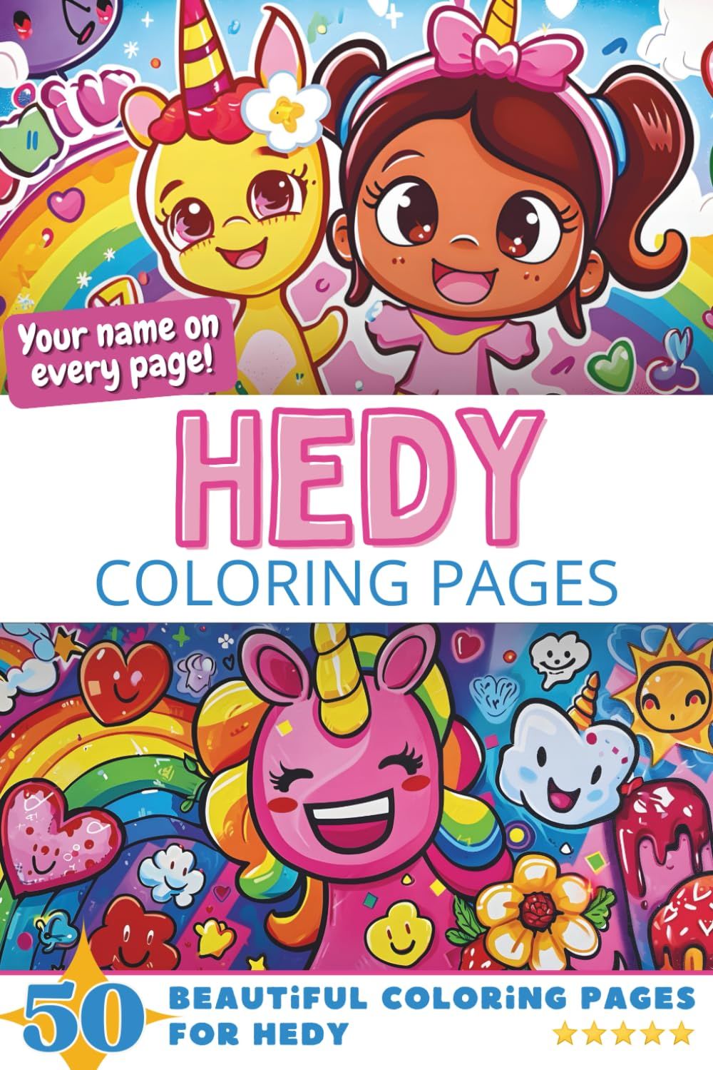 Hedy Coloring Book Cover