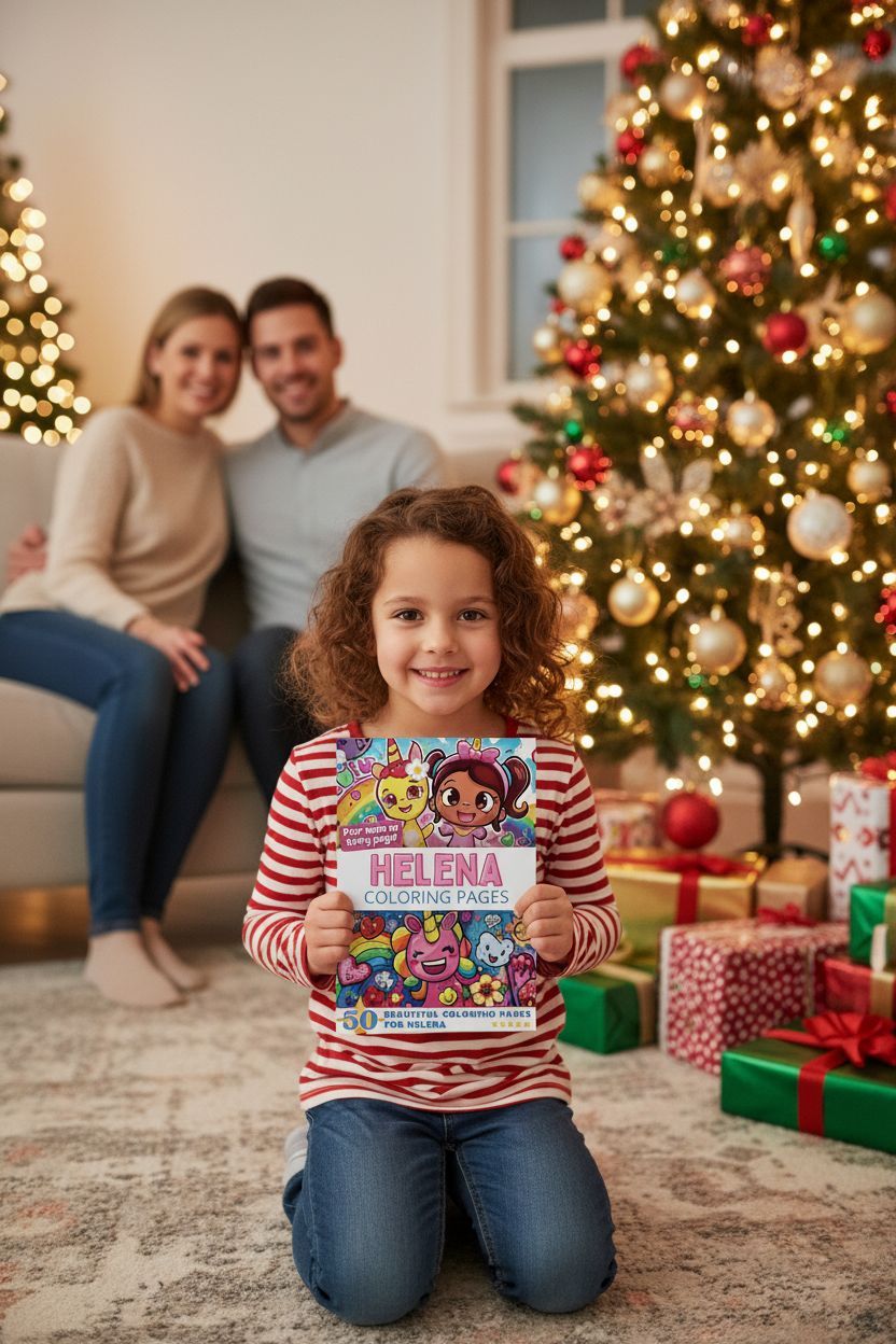 Helena Christmas coloring pages gift