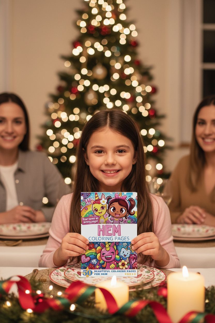 Hem Christmas coloring pages gift