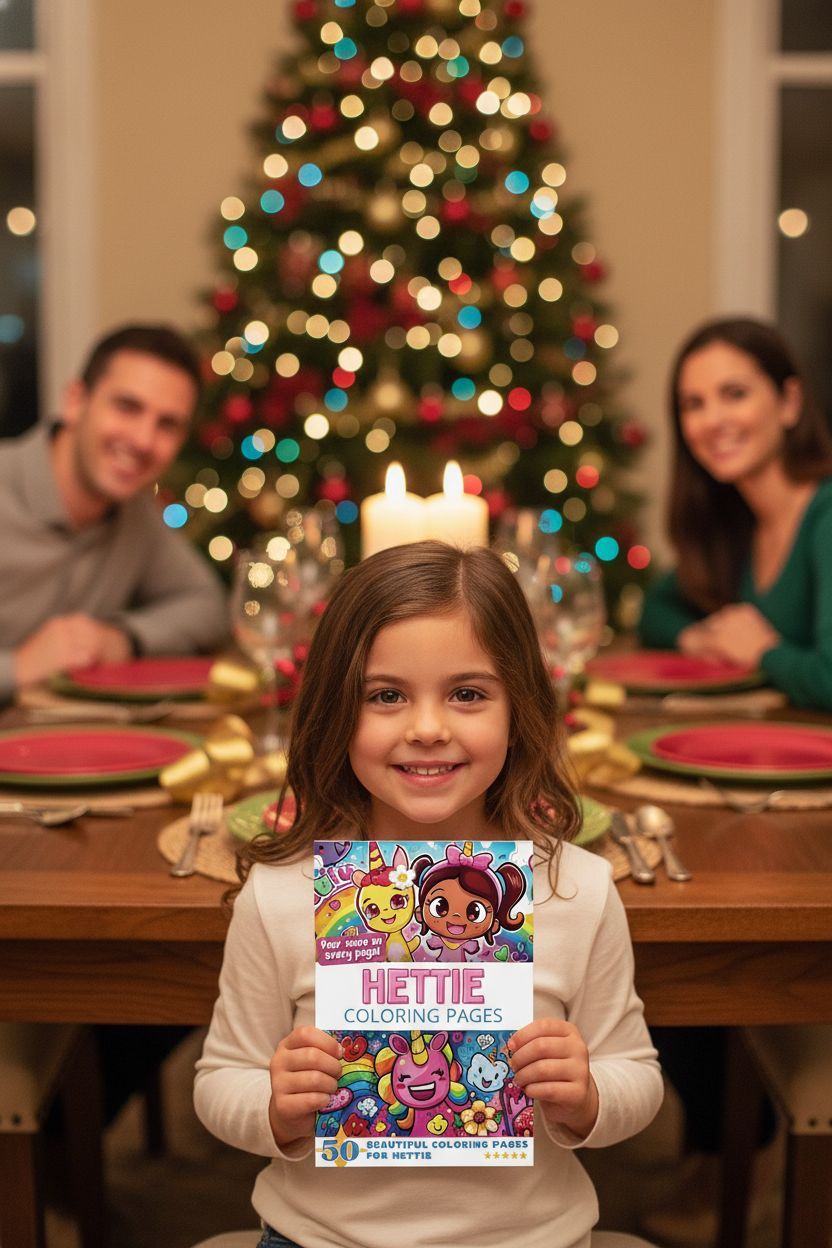 Hettie Christmas coloring pages gift