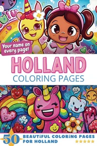 Holland Coloring Book Cover