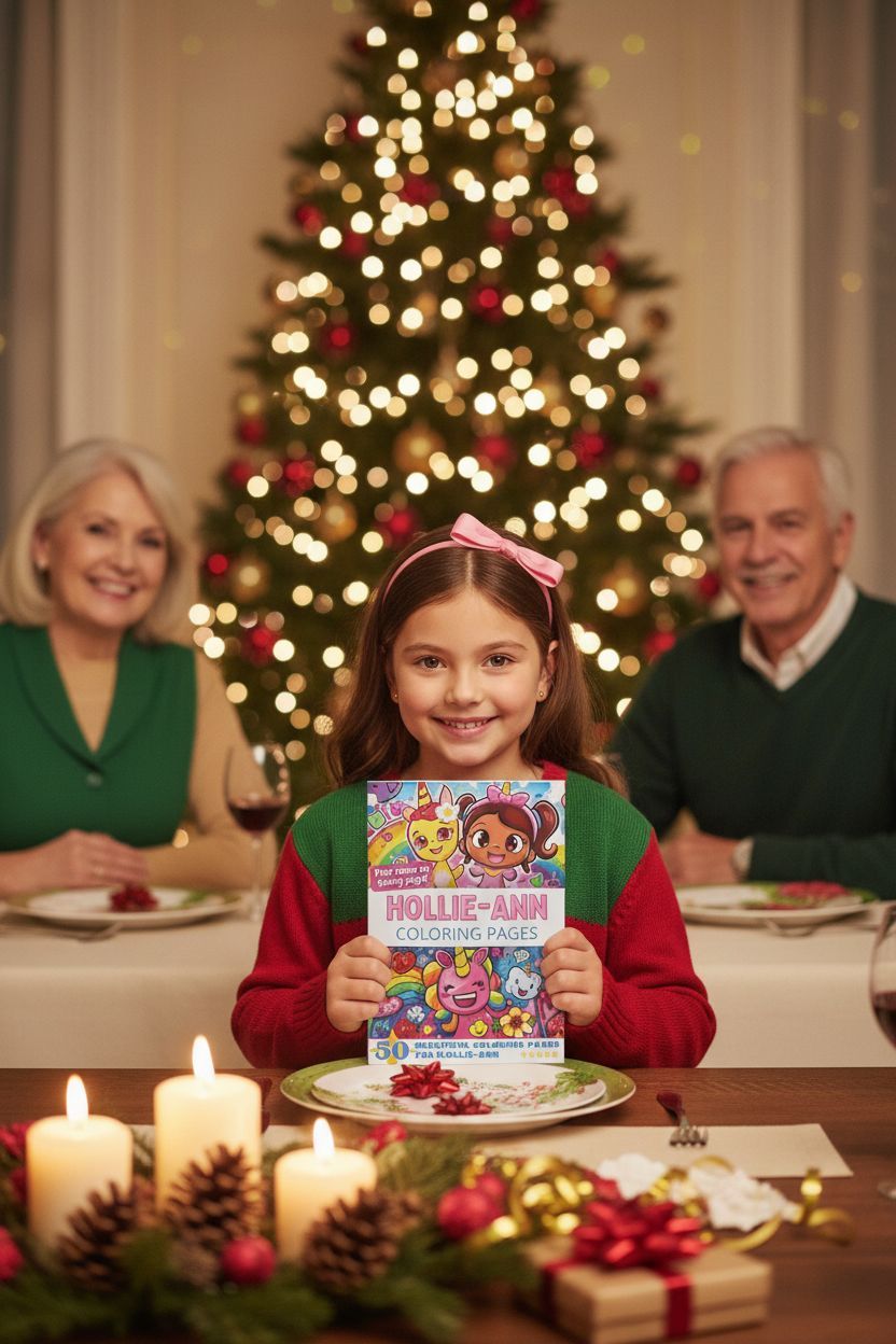 Hollie-Ann Christmas coloring pages gift