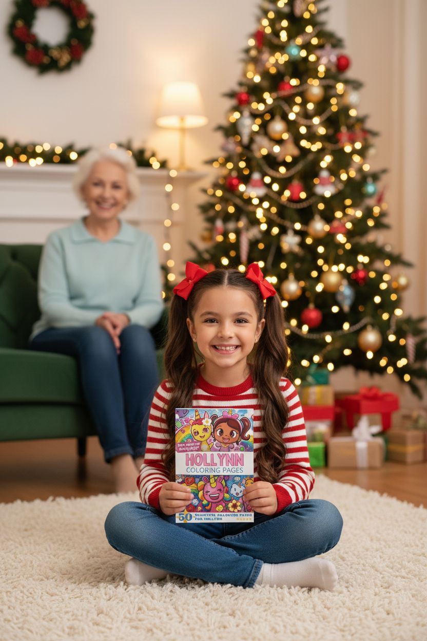 Hollynn Christmas coloring pages gift