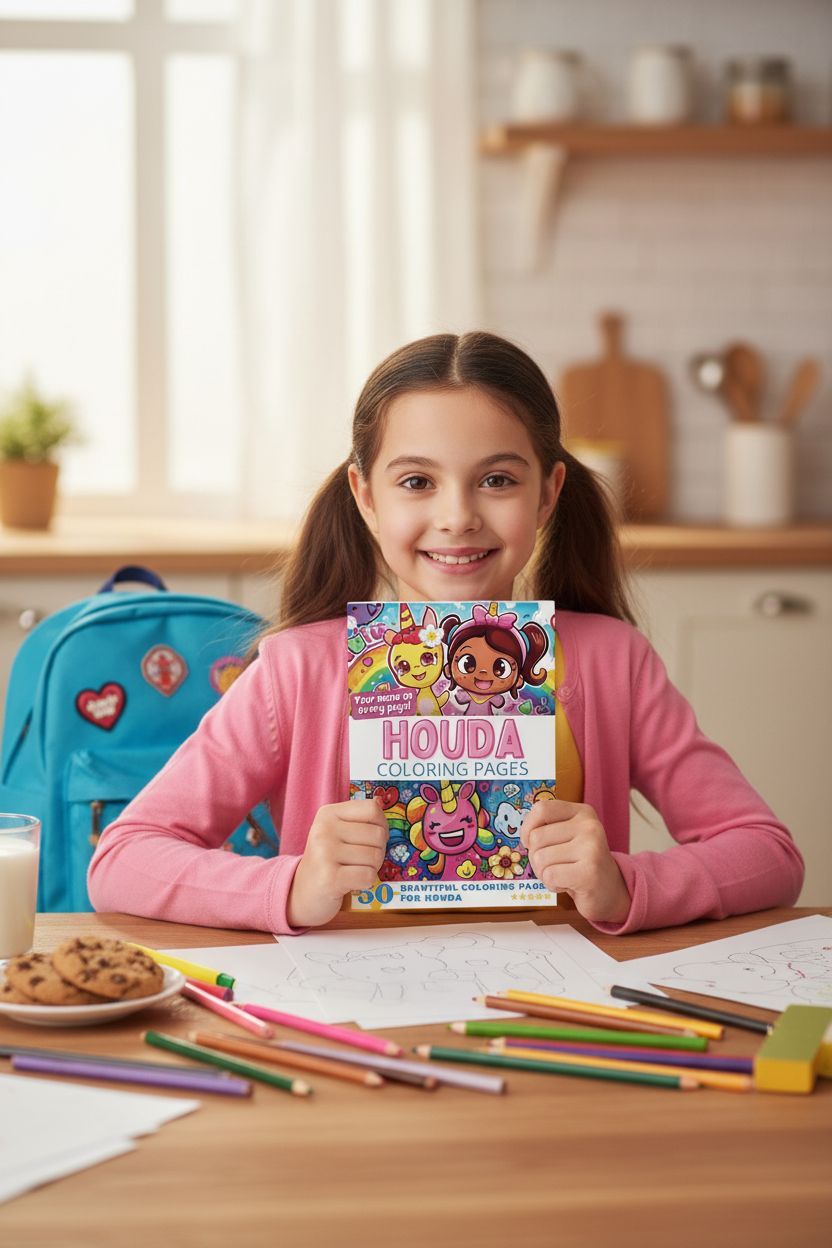 Houda personal coloring pages