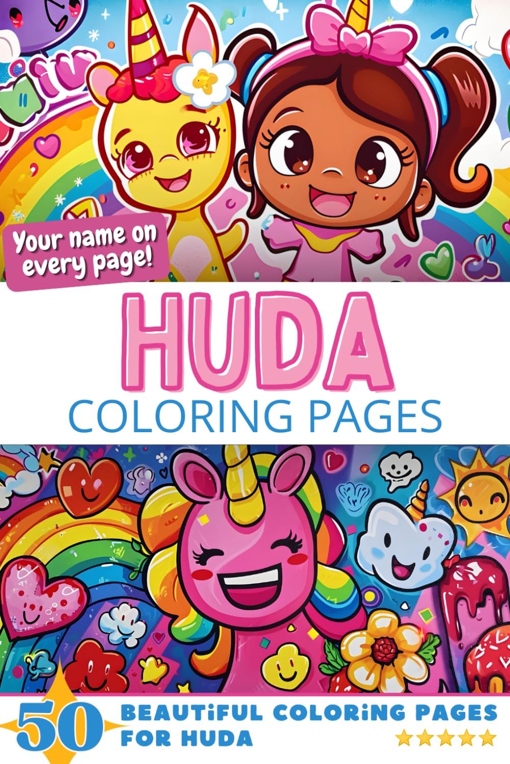 Huda Coloring Book Cover