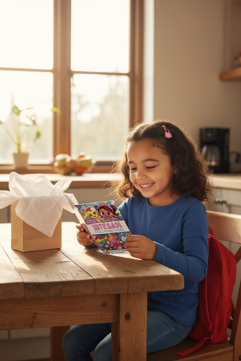 Ibtesam coloring book in use