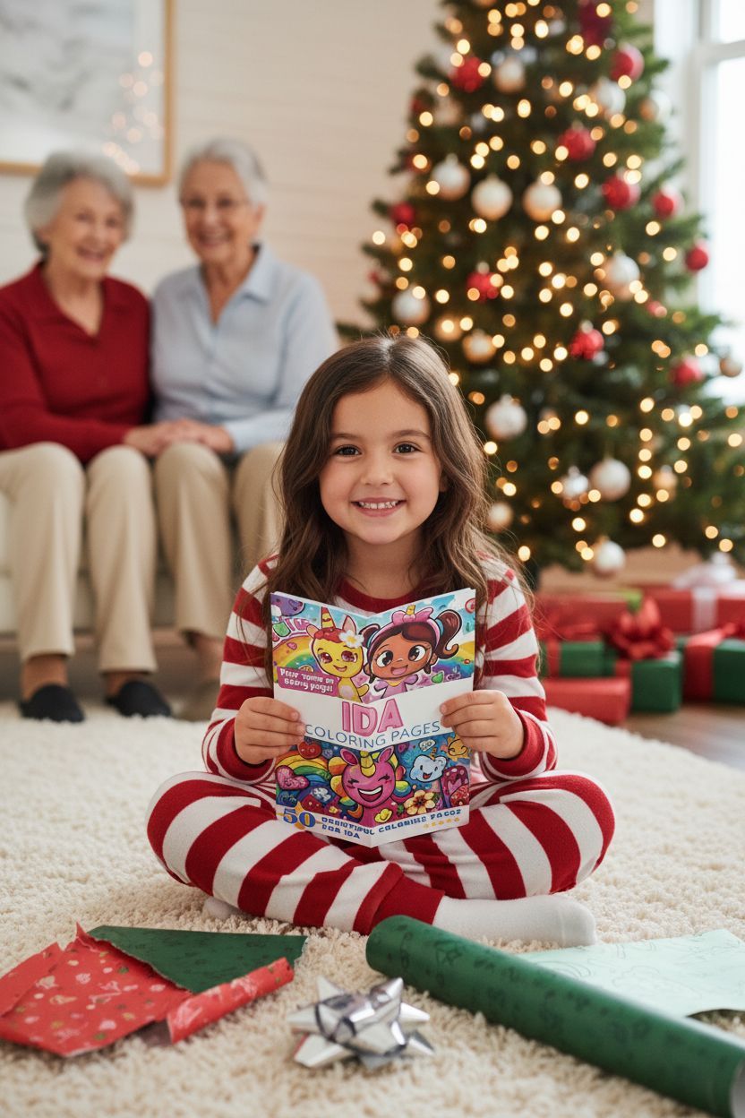 Ida Christmas coloring pages gift