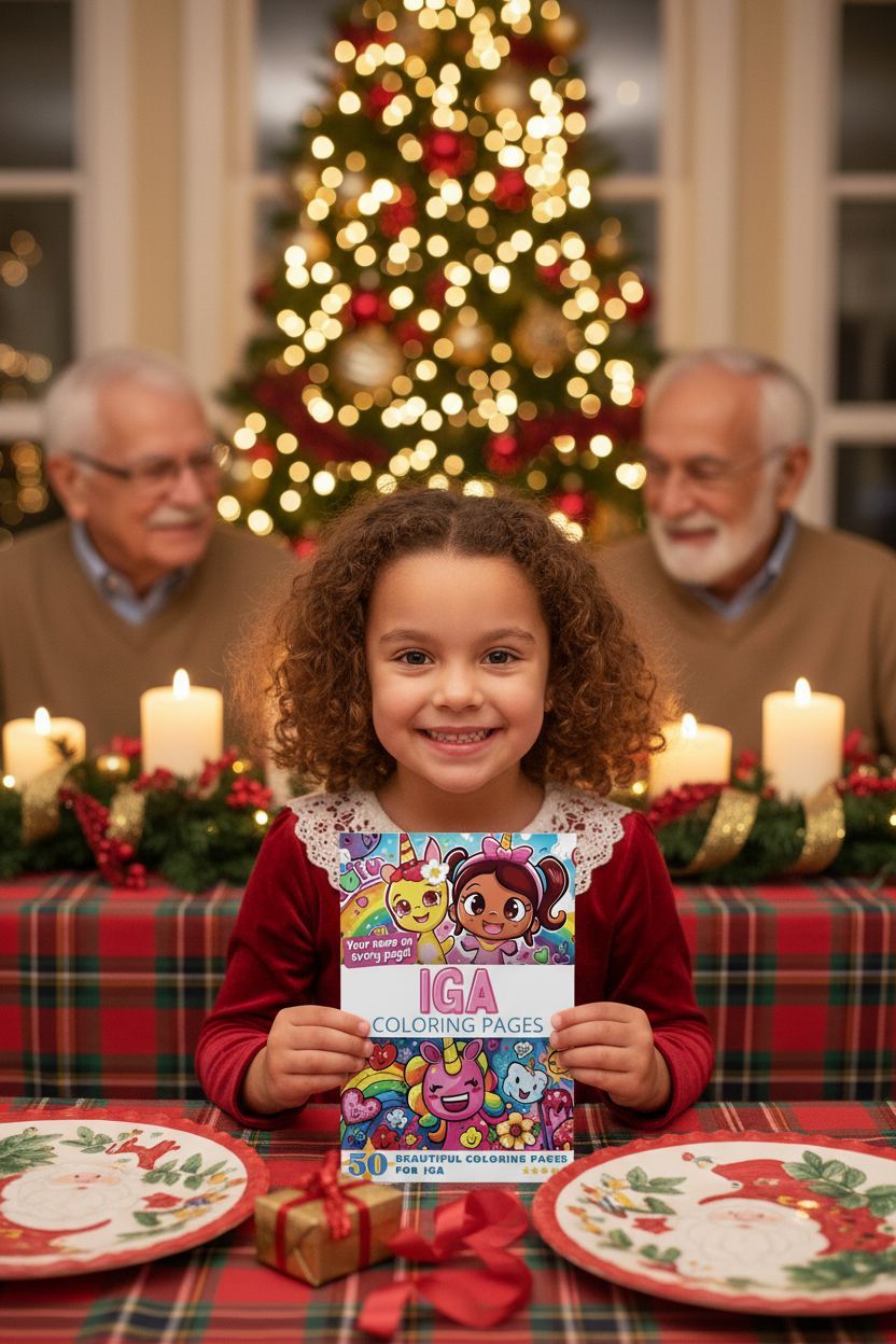 Iga Christmas coloring pages gift
