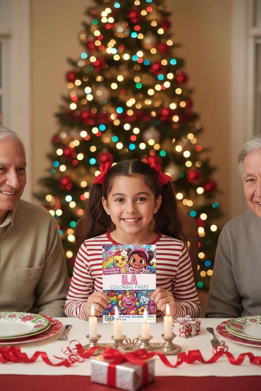 Ila Christmas coloring pages gift