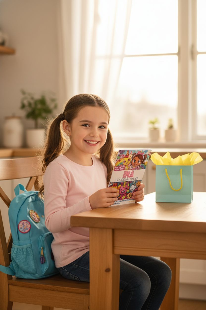 Ima coloring book in use