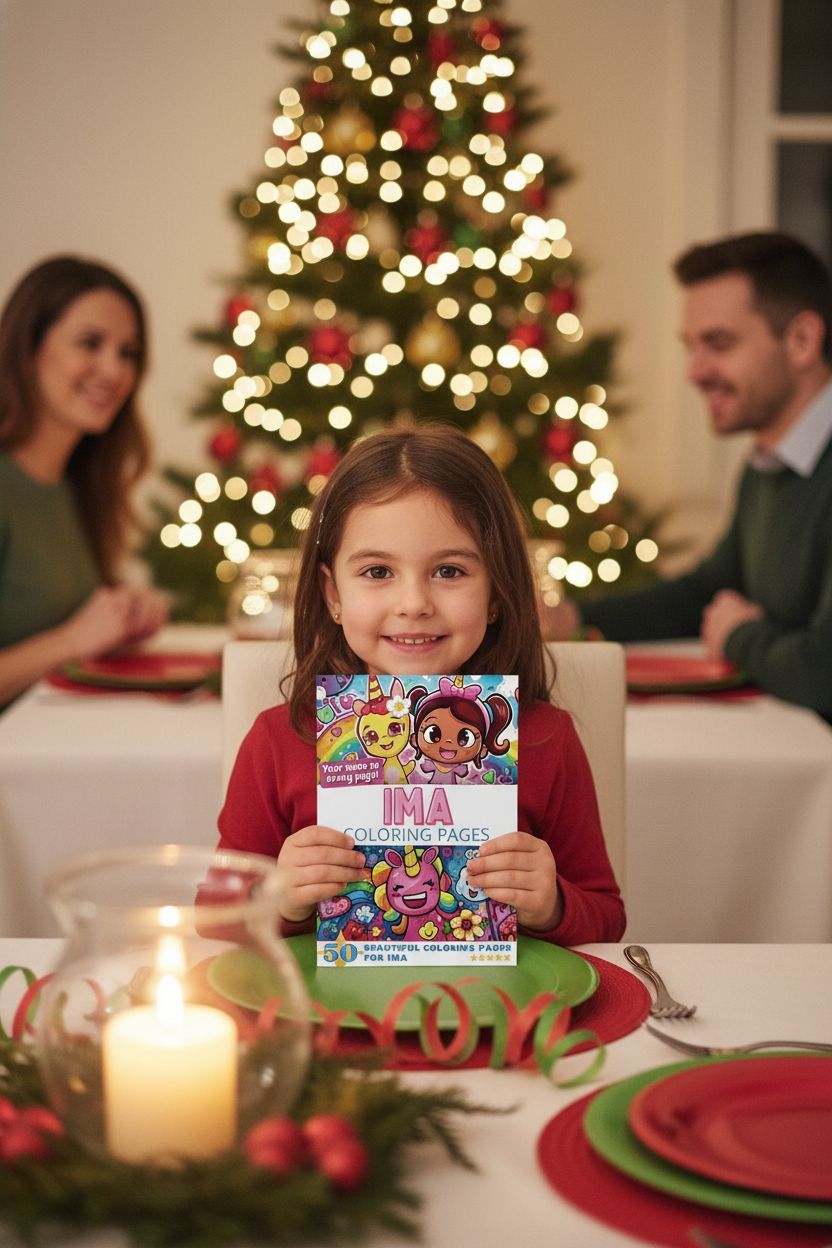 Ima Christmas coloring pages gift