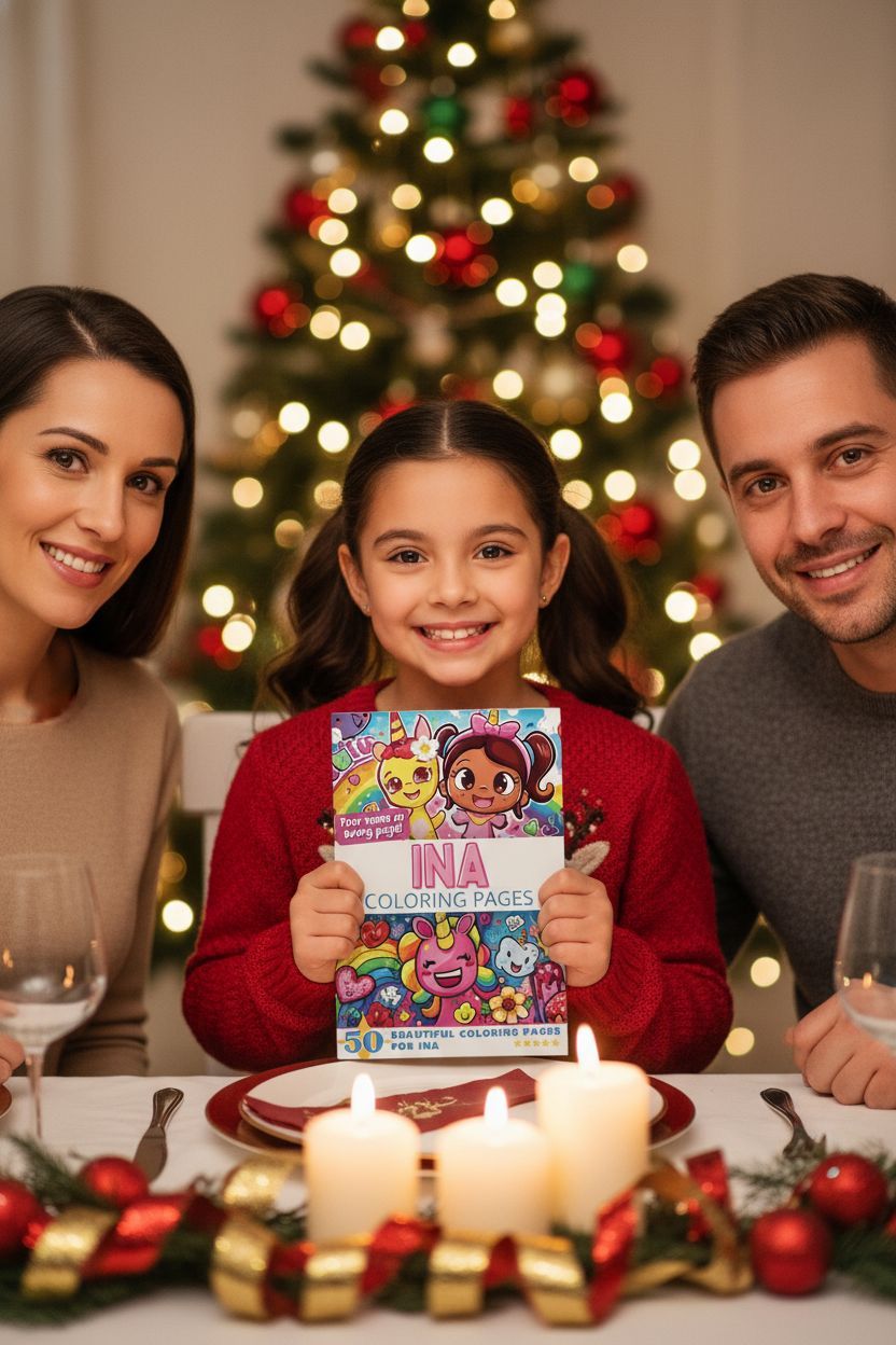 Ina Christmas coloring pages gift