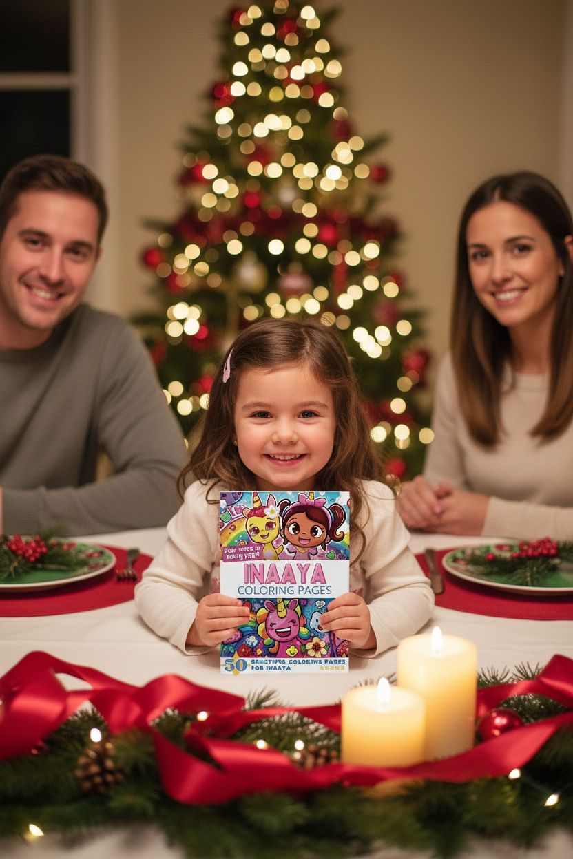 Inaaya Christmas coloring pages gift