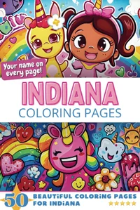 Indiana Coloring Book Cover