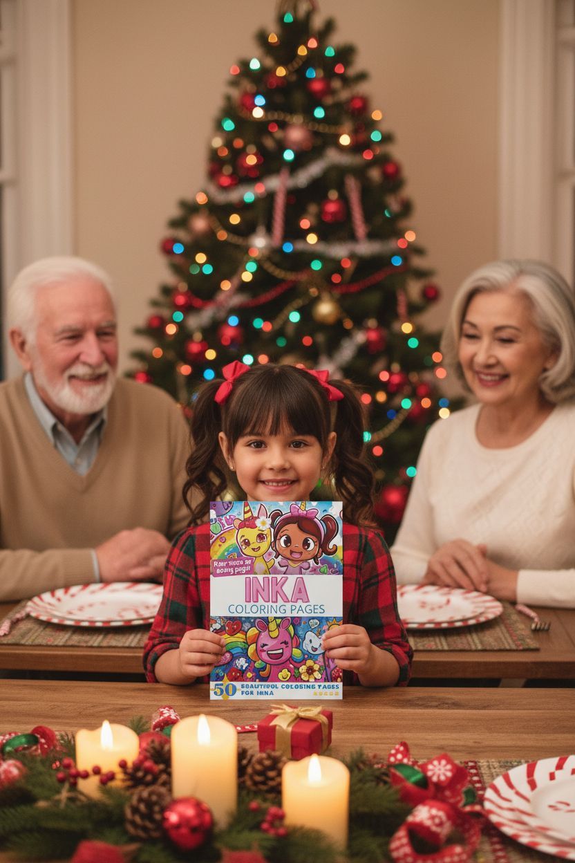 Inka Christmas coloring pages gift