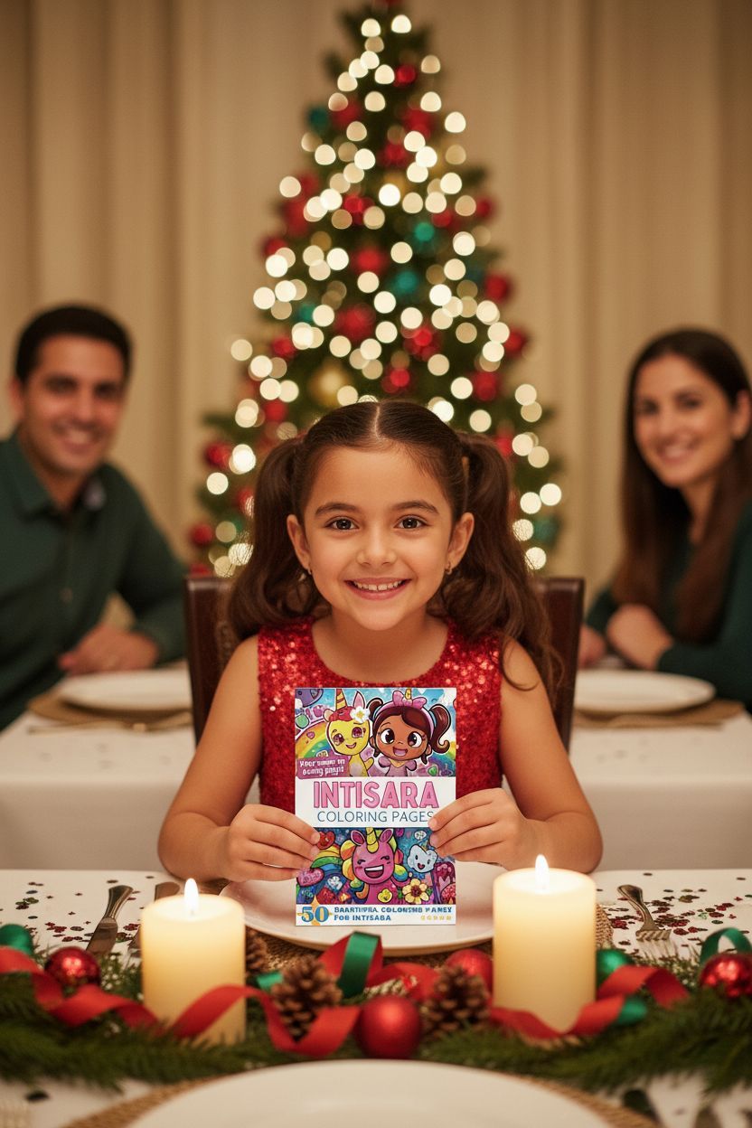 Intisara Christmas coloring pages gift