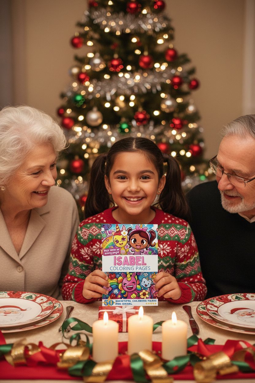 Isabel Christmas coloring pages gift