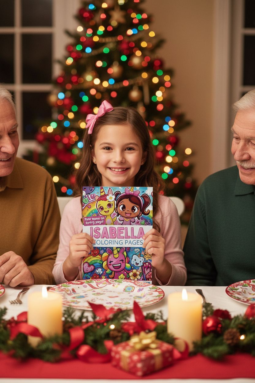 Isabella Christmas coloring pages gift