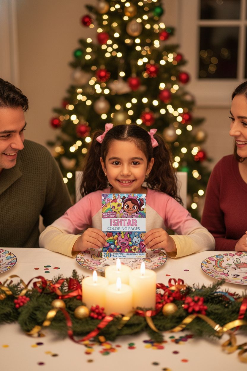 Ishtar Christmas coloring pages gift