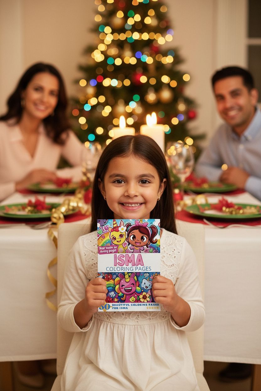 Isma Christmas coloring pages gift