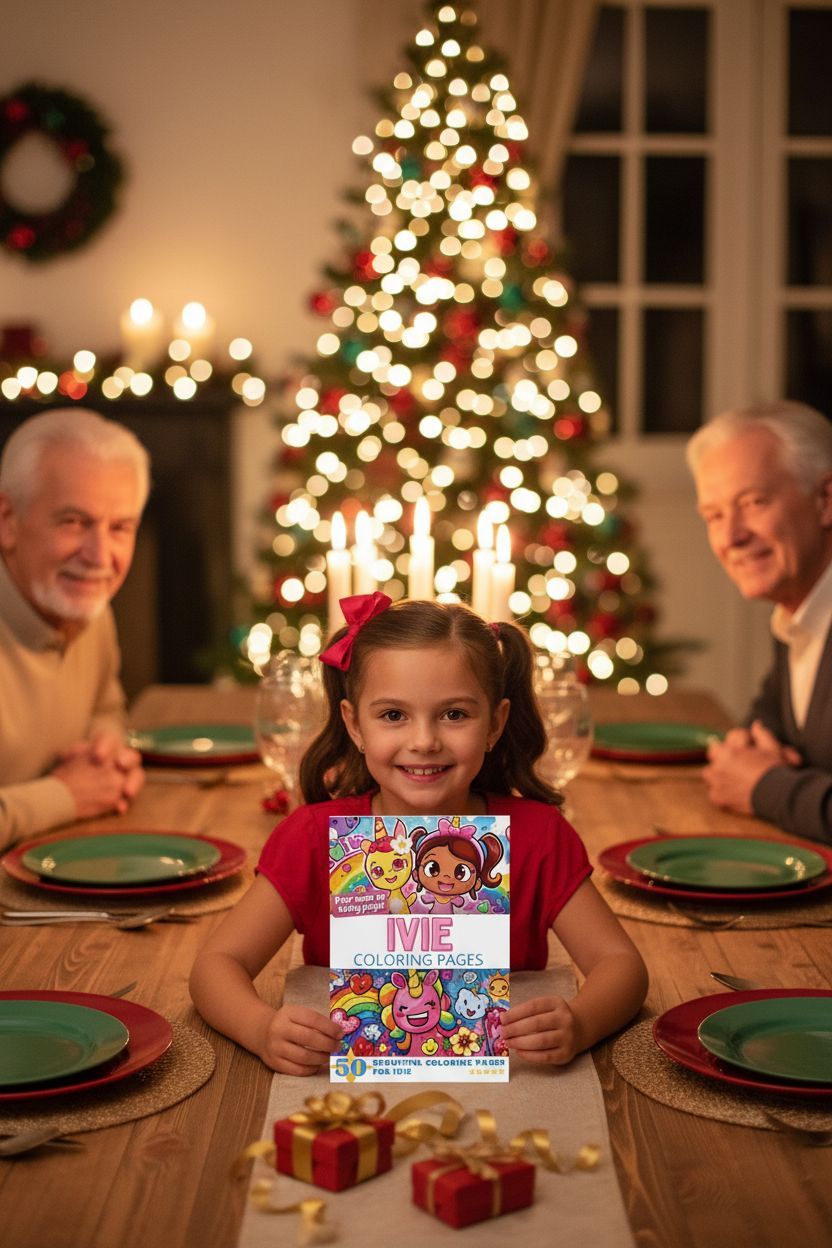 Ivie Christmas coloring pages gift