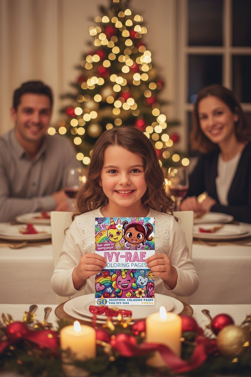 Ivy-Rae Christmas coloring pages gift
