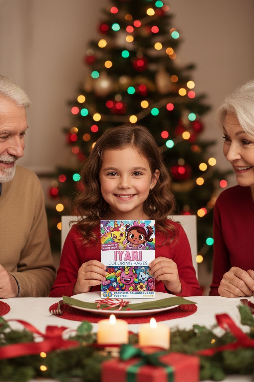 Iyari Christmas coloring pages gift