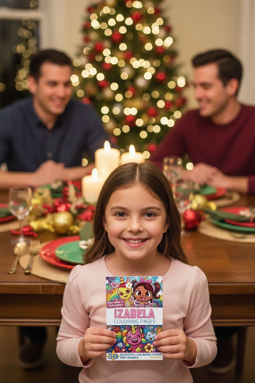 Izabela Christmas coloring pages gift