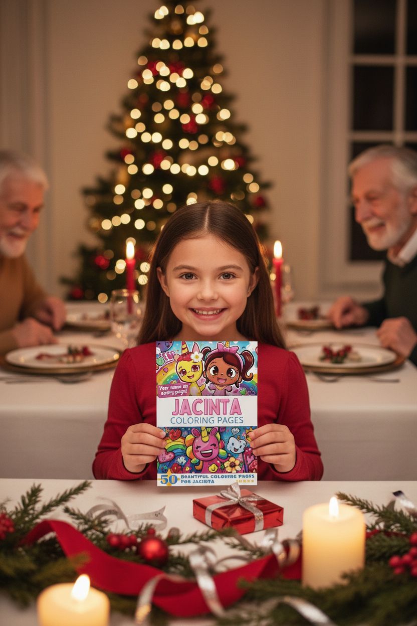 Jacinta Christmas coloring pages gift
