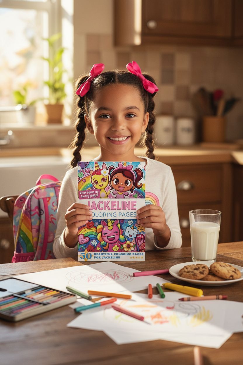 Jackeline personal coloring pages